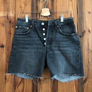 501 Black Levi shorts
